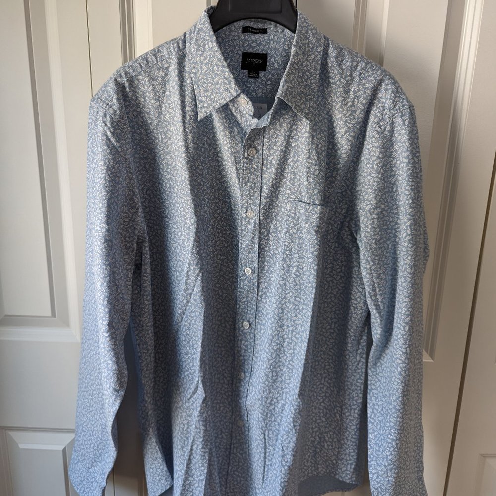 J Crew Factory Light Blue L/S Shirt